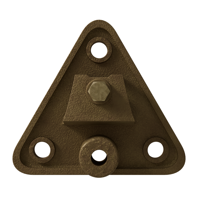 Base triangular para punta maciza TGBT